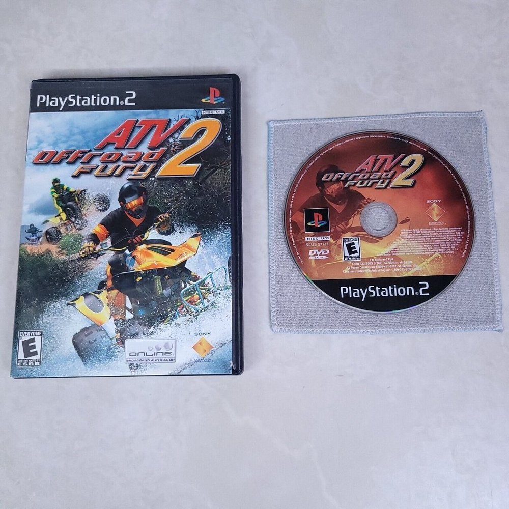 ATV Offroad Fury Greatest Hits PS2 Sony PlayStation 2 2001 Case and Disc